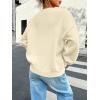 image:imageSOLY HUX Womens Oversized Sweater Long Sleeve Crewneck Cute Pullover Knit Tops Casual Trendy Fall Winter ClothingPlain Beige