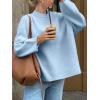 image:imageSOLY HUX Womens Oversized Sweater Long Sleeve Crewneck Cute Pullover Knit Tops Casual Trendy Fall Winter ClothingPlain Blue