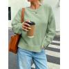 image:imageSOLY HUX Womens Oversized Sweater Long Sleeve Crewneck Cute Pullover Knit Tops Casual Trendy Fall Winter ClothingPlain Mint Green