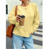 image:imageSOLY HUX Womens Oversized Sweater Long Sleeve Crewneck Cute Pullover Knit Tops Casual Trendy Fall Winter ClothingPlain Yellow