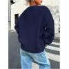 image:imageSOLY HUX Womens Oversized Sweater Long Sleeve Crewneck Cute Pullover Knit Tops Casual Trendy Fall Winter ClothingPure Dark Blue