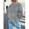 image:imageSOLY HUX Womens Oversized Sweater Long Sleeve Crewneck Cute Pullover Knit Tops Casual Trendy Fall Winter ClothingPure Grey