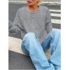image:imageSOLY HUX Womens Oversized Sweater Long Sleeve Crewneck Cute Pullover Knit Tops Casual Trendy Fall Winter ClothingPure Grey