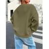 image:imageSOLY HUX Womens Oversized Sweater Long Sleeve Crewneck Cute Pullover Knit Tops Casual Trendy Fall Winter ClothingPure Olive Green