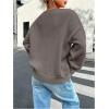 image:imageSOLY HUX Womens Oversized Sweater Long Sleeve Crewneck Cute Pullover Knit Tops Casual Trendy Fall Winter ClothingPure Volcanic Gray