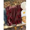 image:imageSOLY HUX Womens Plus Size Sweaters Pullover Bowknot Long Sleeve Crew Neck Knit Fall TopsPlain Burgundy