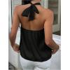 image:imageSOLY HUX Womens Summer Halter Tops Silk Satin Tie Backless Sleeveless Going Out TopPure Black