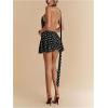 image:imageSOLY HUX Womens Vintage Polka Dots Halter Mini Dress Y2k Open Back A Line Party Club DressesBlack Polka Dots