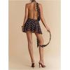 image:imageSOLY HUX Womens Vintage Polka Dots Halter Mini Dress Y2k Open Back A Line Party Club DressesMulticoloured Polka Dots