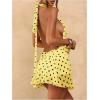 image:imageSOLY HUX Womens Vintage Polka Dots Halter Mini Dress Y2k Open Back A Line Party Club DressesYellow Polka Dots