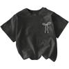 image:imageSOLY HUX Womens Y2k Graphic Tees Cute Bow Letter Print Short Sleeve Aesthetic T Shirt Summer TopsDark Grey Bow
