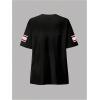 image:imageSOLY HUX Womens Y2k Jersey Tee Number Print V Neck Short Sleeve Oversized Graphic Tshirts Preppy ClothesBlack and Pink