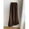 image:imageSOLY HUX Womens Y2k Striped Side Baggy Pants Drawstring Elastic Waist Wide Leg Track Pants StreetwearBrown Striped