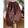 image:imageSOLY HUX Womens Y2k Striped Side Baggy Pants Drawstring Elastic Waist Wide Leg Track Pants StreetwearDark Brown Striped