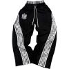 image:imageSOLY HUX Mens Baggy Sweatpants Y2k Striped Side Drawstring Elastic Waist Wide Leg Pants StreetwearMulticolor Striped