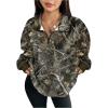 image:imageSOLY HUX Womens Camo Sweatshirts 14 Zip Pullover Shirts Long Sleeve Fall Tops StreetwearGreen Camo