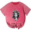 image:imageSOLY HUX Womens Graphic Grunge Vintage T Shirts Short Sleeve Summer Cool Tops Hip Hop Outfit StreetwearHot Pink