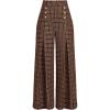 image:imageSOLY HUX Womens Plus Size Plaid Pants High Waisted Wide Leg Pants Work Office TrousersBrown Plaid