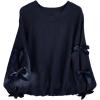 image:imageSOLY HUX Womens Plus Size Sweaters Pullover Bowknot Long Sleeve Crew Neck Knit Fall TopsDark Blue
