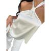 image:imageSOLY HUX Womens Summer Halter Tops Silk Satin Tie Backless Sleeveless Going Out TopPlain White