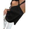 image:imageSOLY HUX Womens Summer Halter Tops Silk Satin Tie Backless Sleeveless Going Out TopPure Black