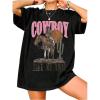 image:imageSOLY HUX Womens Vintage Graphic Tees Short Sleeve Oversized T Shirt Western Country Concert Summer Tops StreetwearBlack Graphic