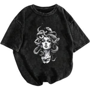 image:imageSOLY HUX Womens Graphic Grunge Vintage T Shirts Short Sleeve Summer Cool Tops Hip Hop Outfit StreetwearBlack Graphic