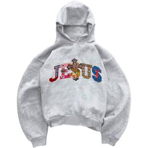 image:imageSOLY HUX Womens Graphic Hoodies Y2k Gothic Letter Print Long Sleeve Hooded Sweatshirt Pullover TopsGrey Letter