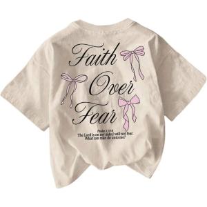 image:imageSOLY HUX Womens Y2k Graphic Tees Cute Bow Letter Print Short Sleeve Aesthetic T Shirt Summer TopsApricot Bow