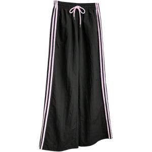 image:imageSOLY HUX Womens Y2k Striped Side Baggy Pants Drawstring Elastic Waist Wide Leg Track Pants StreetwearBlack and Pink Striped