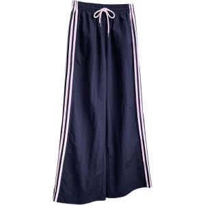 image:imageSOLY HUX Womens Y2k Striped Side Baggy Pants Drawstring Elastic Waist Wide Leg Track Pants StreetwearDark Blue Striped