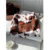 image:imageSOLY HUX Womens Cow Print Fringe Mini Skirt Summer Going Out Skirts Western Country Concert OutfitRust Brown Cow