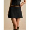 image:imageSOLY HUX Womens Faux Suede Mini Skirt Split A Line Fall Winter Going Out Skirts with Shorts UnderneathPure Black