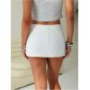 image:imageSOLY HUX Womens Mini Skirt Low Rise Bodycon Going Out Casual Skirts with Shorts UnderneathPlain White