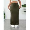 image:imageSOLY HUX Womens Plus Size Cargo Skirts Y2k Vintage Long Maxi Skirts with Pockets StreetwearArmy Green