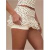 image:imageSOLY HUX Womens Polka Dots Ruffle Mini Skirt Layered Low Rise Ruched Y2k A Line SkirtsApricot Polka Dots