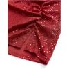 image:imageSOLY HUX Womens Sequin Sparkly Skirt High Waisted Ruched Split Hem Going Out Mini SkirtsRed