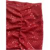 image:imageSOLY HUX Womens Sequin Sparkly Skirt High Waisted Ruched Split Hem Going Out Mini SkirtsRed
