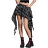 image:imageSOLY HUX Womens Plaid Ruffle Mini Skirt Y2k A Line Layered Asymmetrical Hem Skirts with Shorts UnderneathBlack
