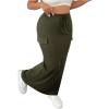 image:imageSOLY HUX Womens Plus Size Cargo Skirts Y2k Vintage Long Maxi Skirts with Pockets StreetwearArmy Green