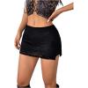 image:imageSOLY HUX Womens Y2k Lace Mini Skirts Vintage A Line Bodycon Skirt Party Night Outfits ClubwearPlain Black