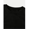 image:imageSOLY HUX Girls Long Sleeve T Shirt Crew Neck Ruched Slim Fitted Basic Tee Cute Fall Tops with Hair TiesPure Black