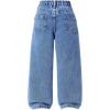 image:imageSOLY HUX Toddler Girls Cute Heart Embroidery Jeans High Elastic Waist Wide Leg Denim PantsBlue Heart