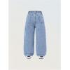 image:imageSOLY HUX Toddler Girls Cute Heart Embroidery Jeans High Elastic Waist Wide Leg Denim PantsLight Blue Heart