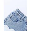 image:imageSOLY HUX Toddler Girls Cute Heart Embroidery Jeans High Elastic Waist Wide Leg Denim PantsLight Blue Heart Embroidery