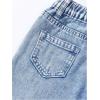 image:imageSOLY HUX Toddler Girls Cute Heart Embroidery Jeans High Elastic Waist Wide Leg Denim PantsLight Blue Heart Embroidery