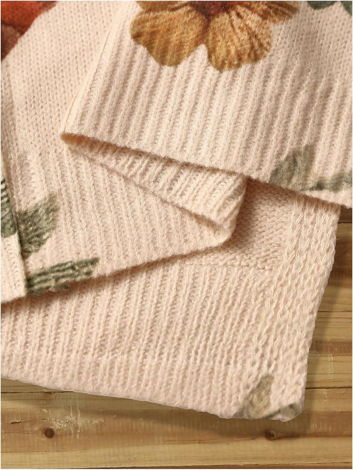 image:imageSOLY HUX Womens Plus Size Vintage Floral Print Lace Up Cardigan Sweater Long Sleeve Knitted Retro OuterwearApricot Floral