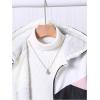 image:imageSOLY HUX Girls Zip Up Color Block Fleece Hoodies Jacket Long Sleeve Outerwear Coat