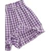 image:imageSOLY HUX Toddler Girls Plaid Shorts Elastic Waist Wide Leg Ruffle Hem Loose Casual Summer ShortsPurple Plaid