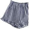 image:imageSOLY HUX Toddler Girls Plaid Shorts Elastic Waist Wide Leg Ruffle Hem Loose Casual Summer ShortsRoyal Blue Plaid